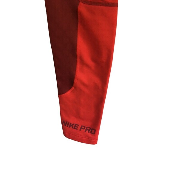 Nike Pro Compression Pants Women's Medium Red Hyper Warm Football - Picture 4 of 8